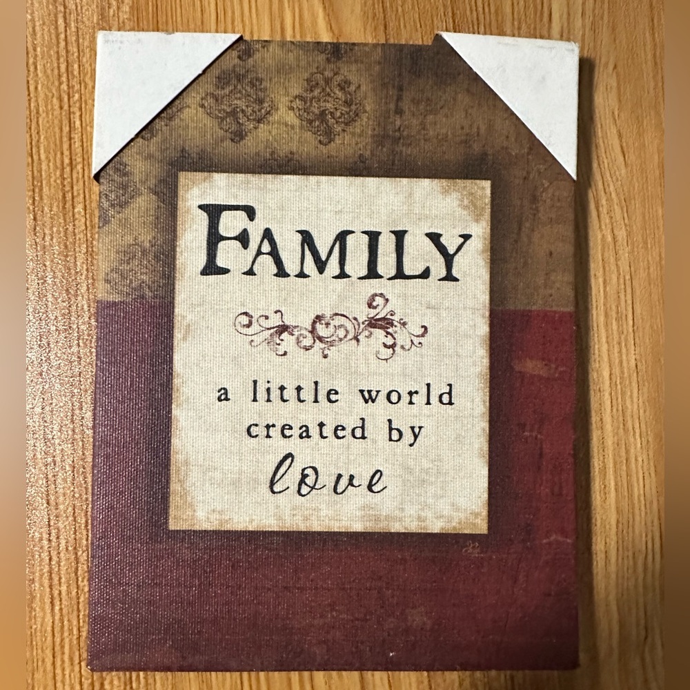 🌸 $3 if Bundled - Wall Art FAMILY a little world created by love